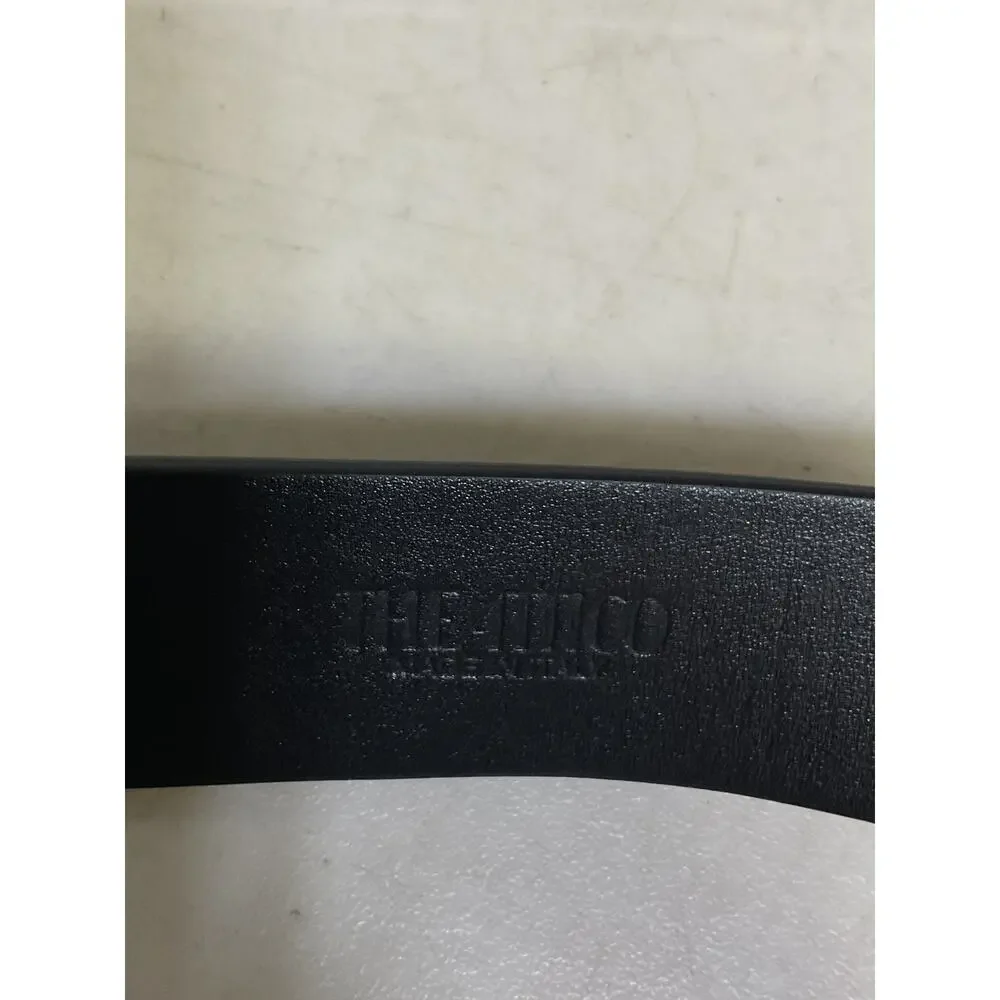 The Attico 'Chain' Black Leather Draped Chain Detail Belt Size L - Picture 4 of 5